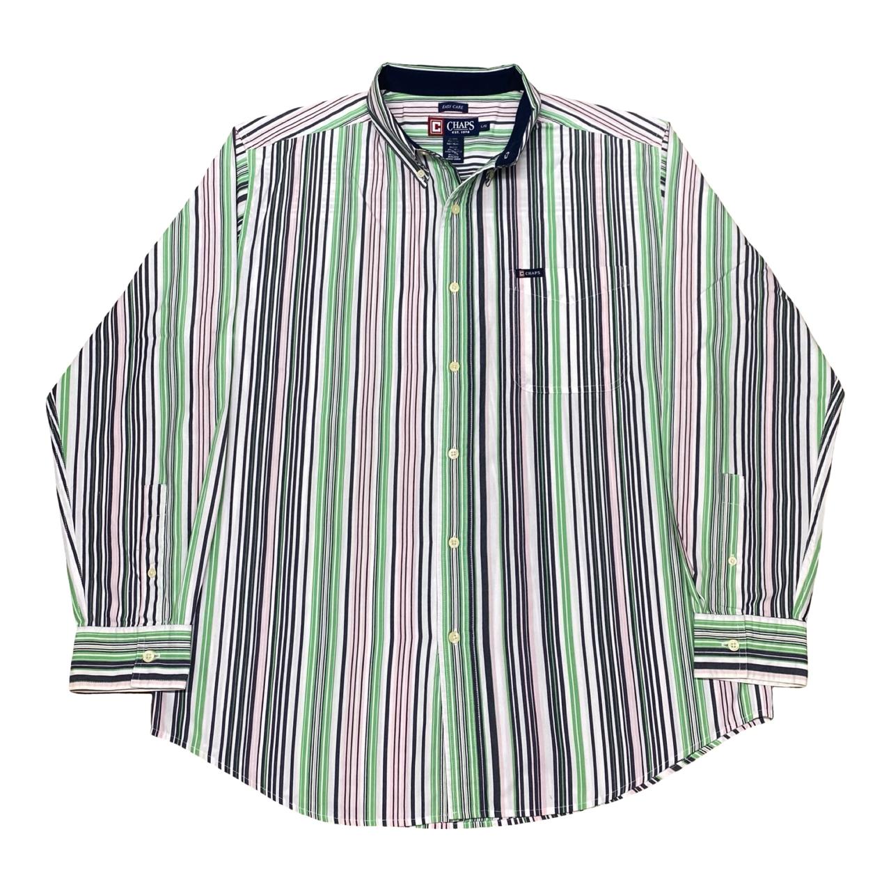 Chaps Striped Shirt | XL | Chest 25.5”
