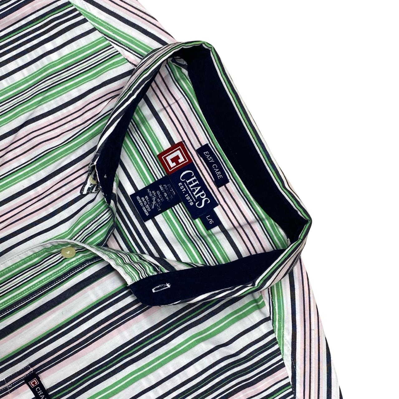Chaps Striped Shirt | XL | Chest 25.5”