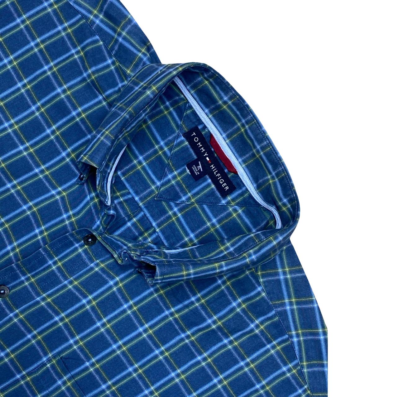 Tommy Hilfiger Blue Check Shirt | XXL | Chest 27”