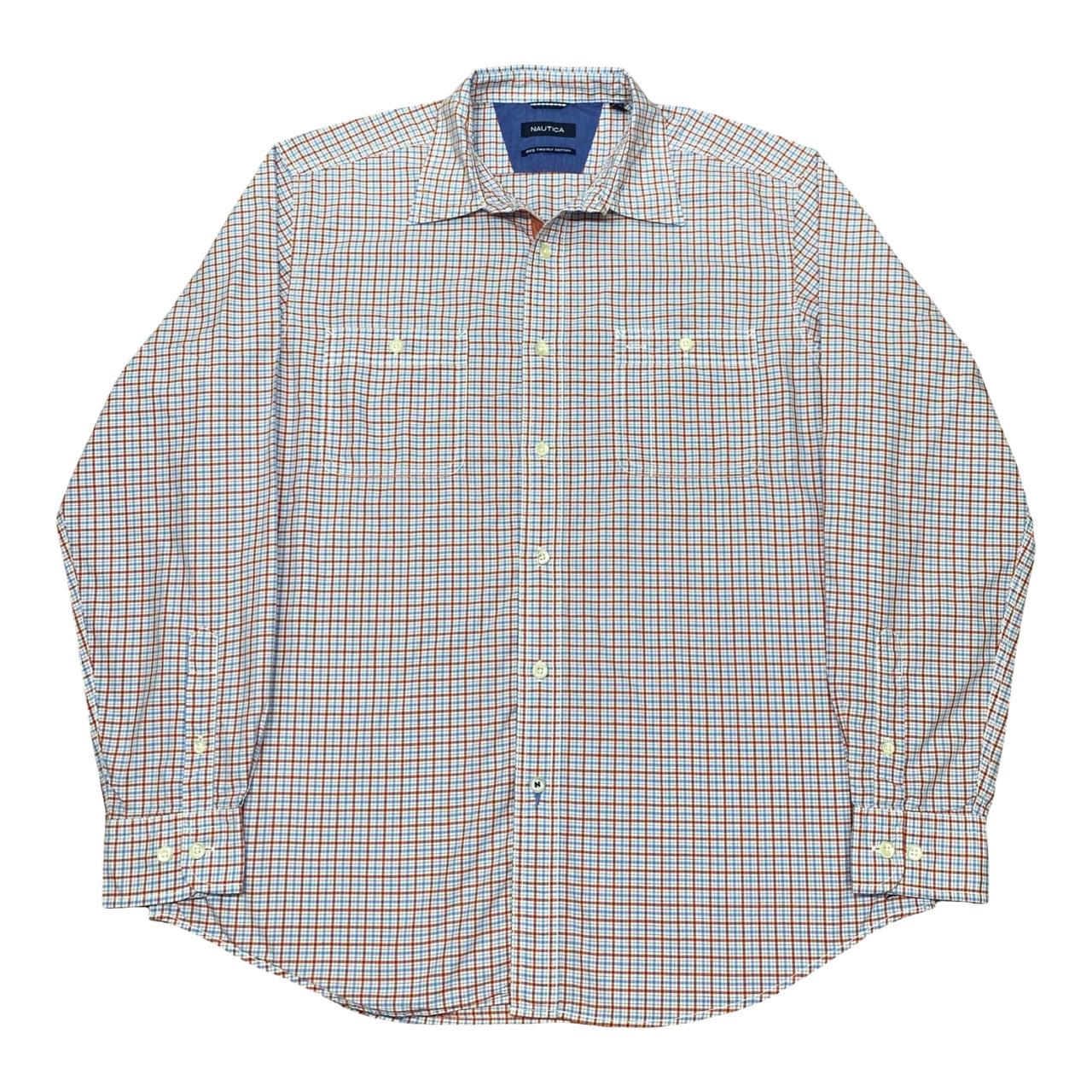 Nautica Checkered Shirt | Large | Chest 25”
