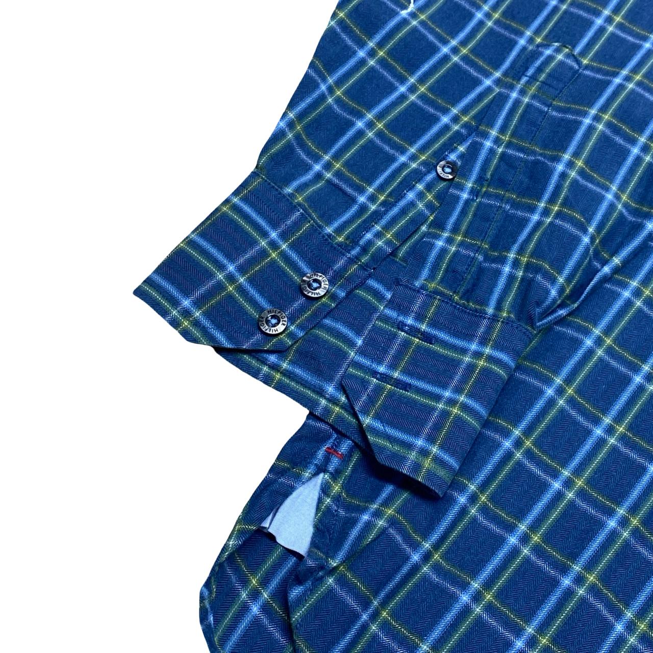 Tommy Hilfiger Blue Check Shirt | XXL | Chest 27”