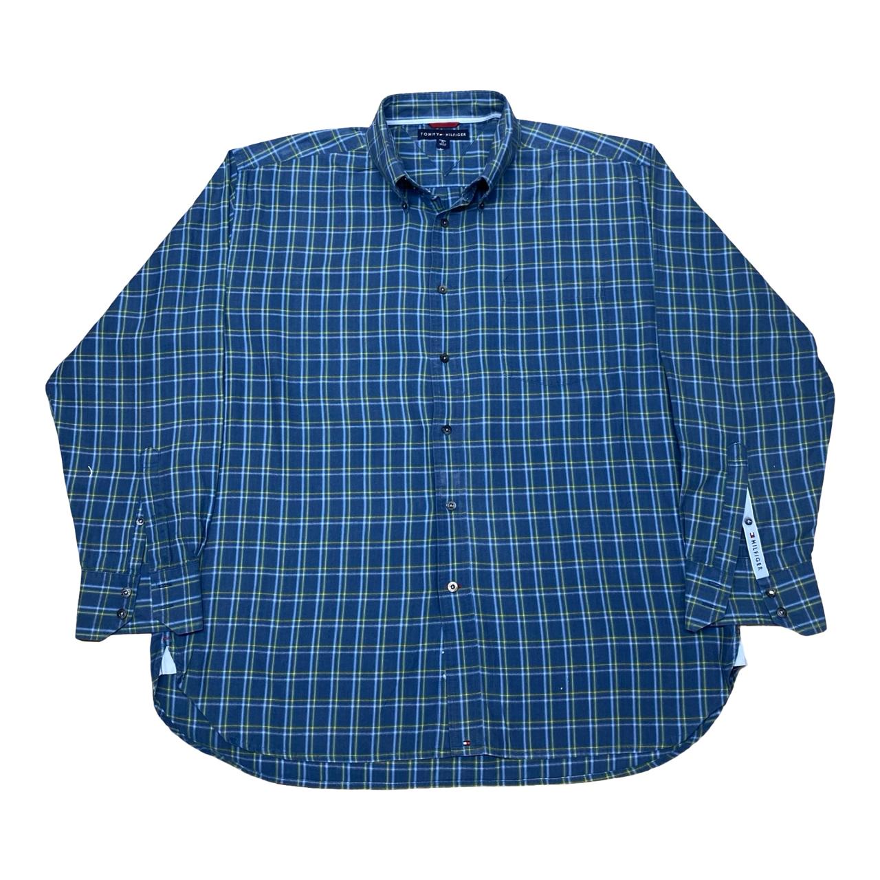 Tommy Hilfiger Blue Check Shirt | XXL | Chest 27”