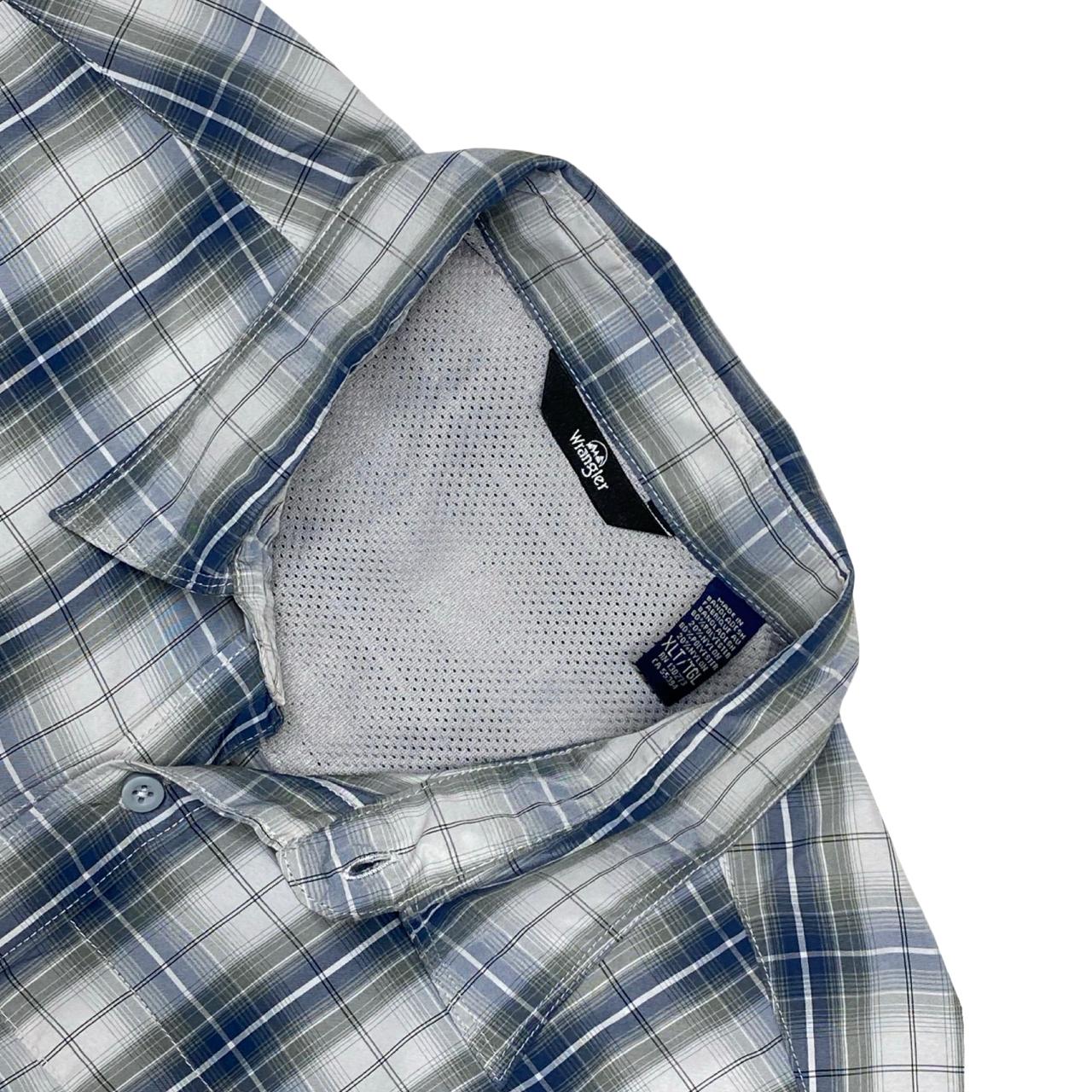 Wrangler Checkered Short Sleeve Shirt | XXL | Chest 27.5”