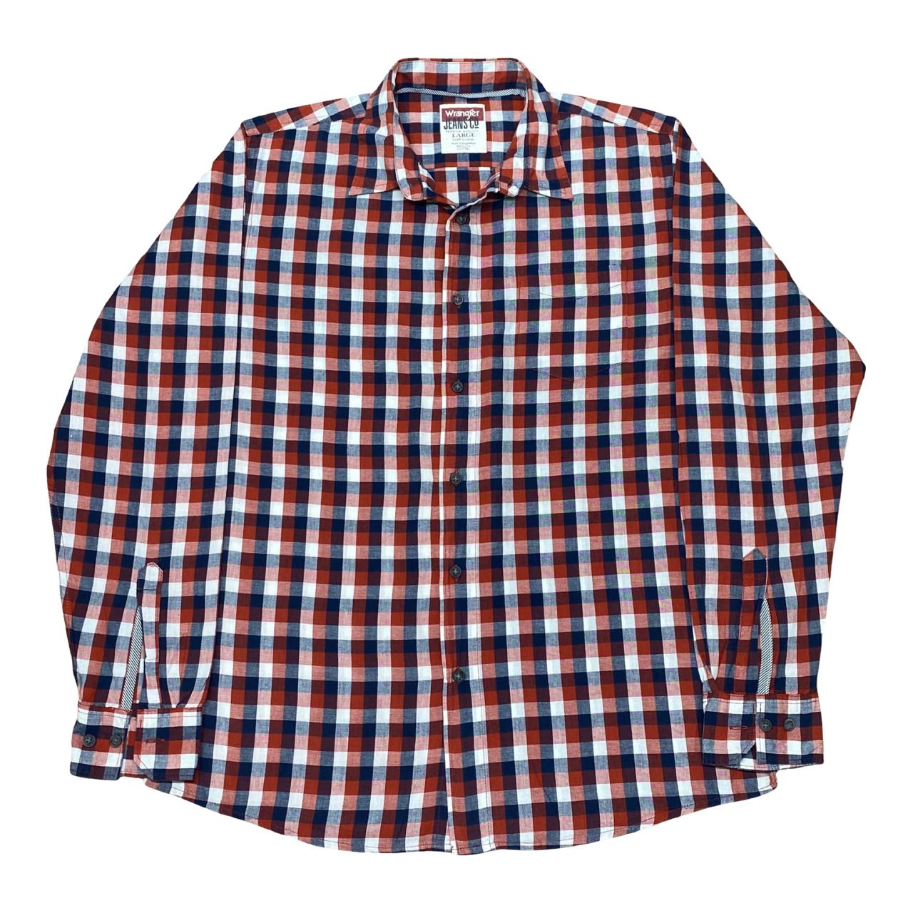 Wrangler Checkered Shirt | Large | Chest 24.5”