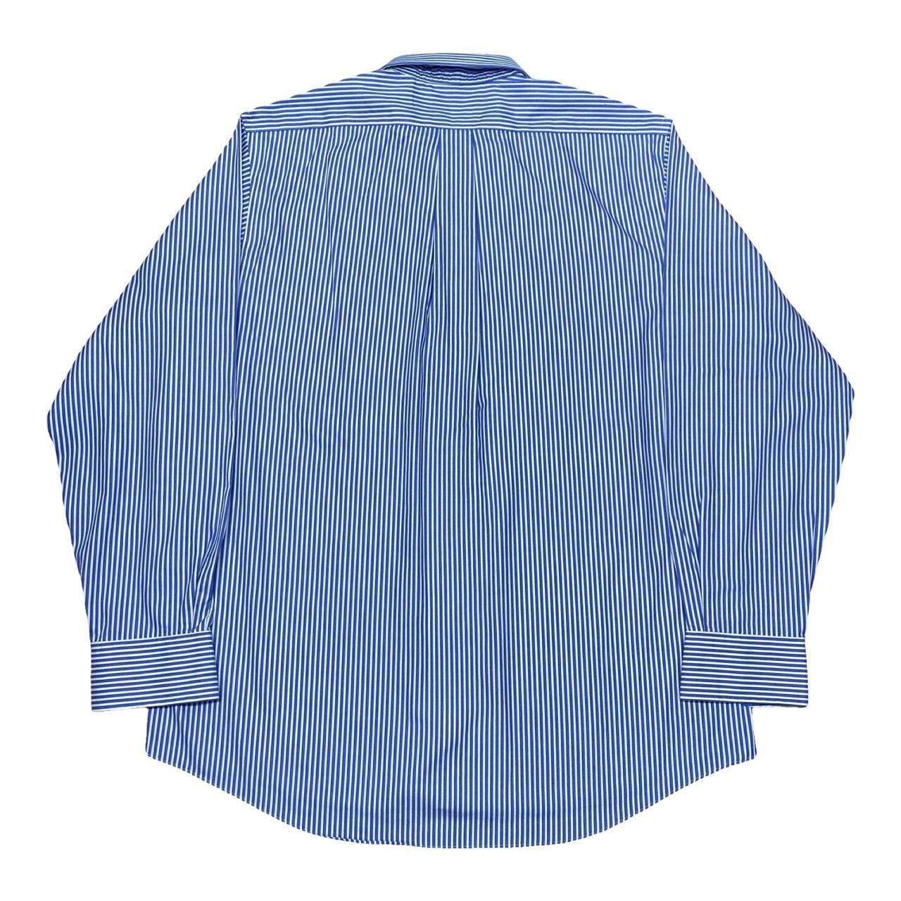 Chaps Blue & White Striped Shirt | Large | Chest 24.5”