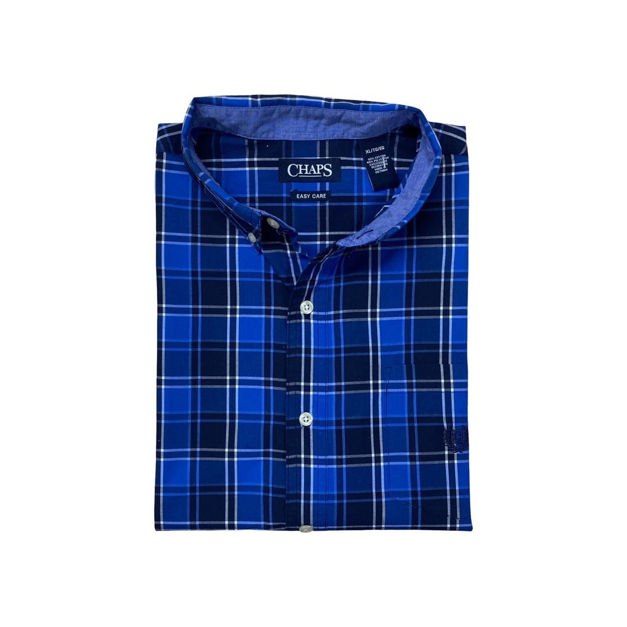 Chaps Blue Check Shirt | XL | Chest 26”