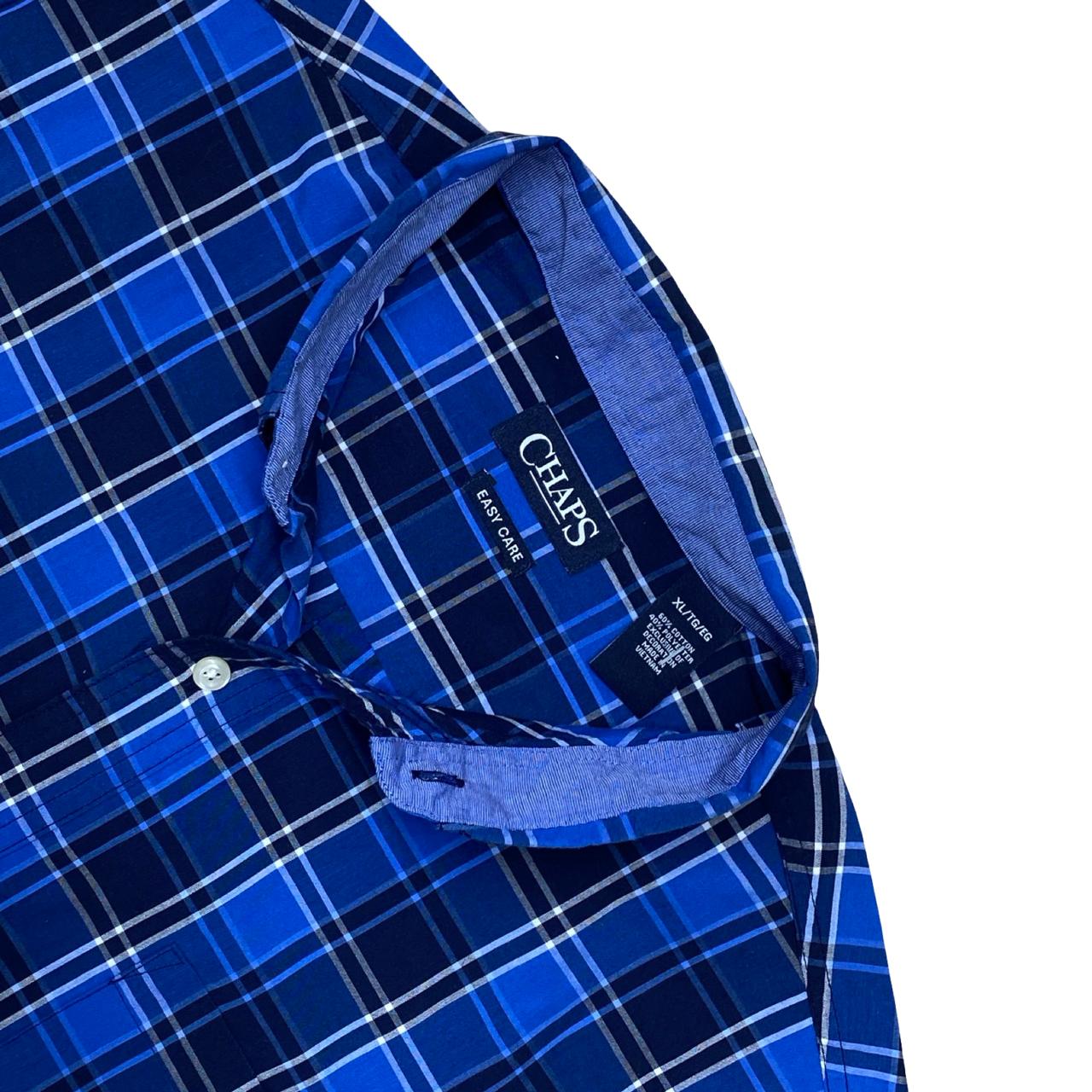 Chaps Blue Check Shirt | XL | Chest 26”