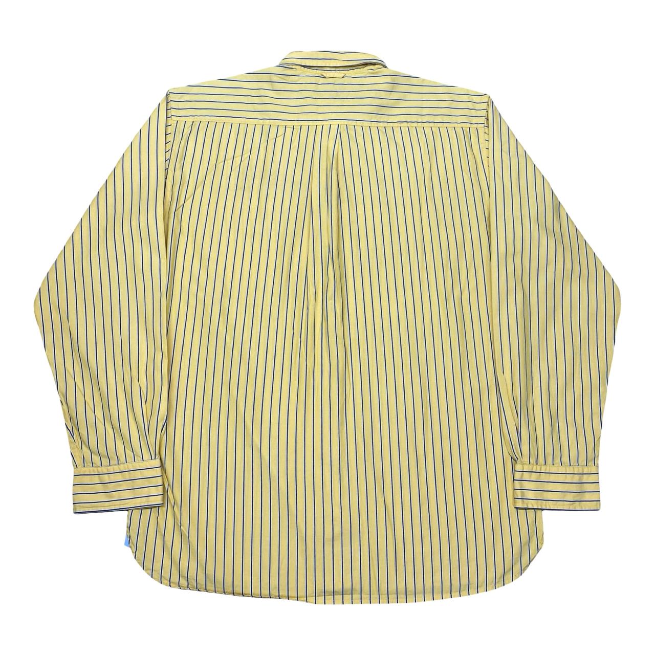Tommy Hilfiger Yellow Striped Shirt | Large | Chest 25”