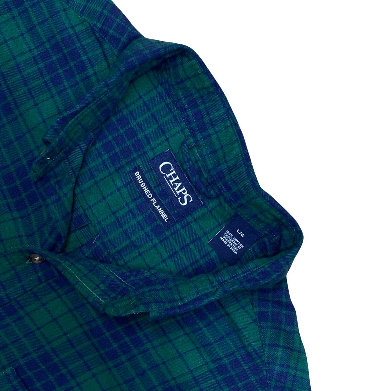 Chaps Brushed Flannel Shirt | Large | Chest 24”