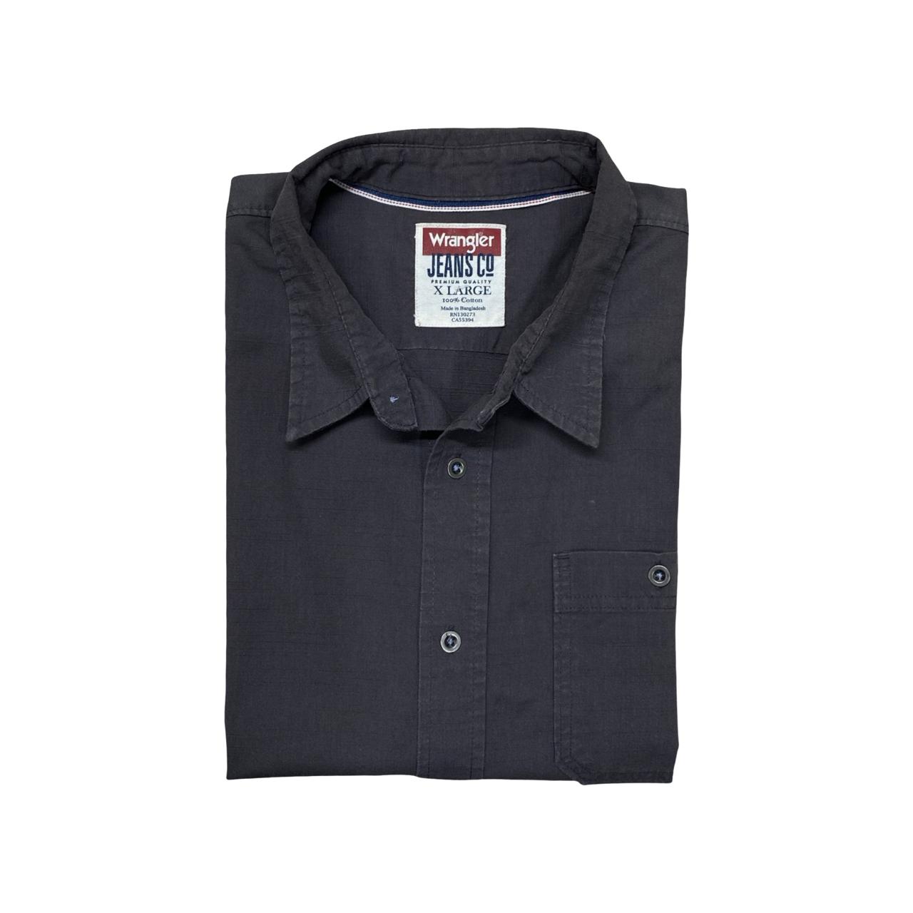 Wrangler Black Casual Shirt | XL | Chest 26”