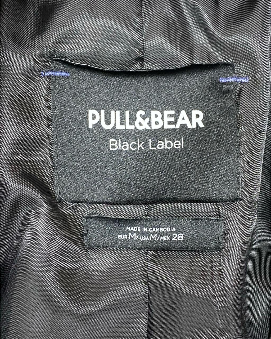 Pull & Bear Black Label Double-Breasted Blazer | Large | Chest 23”