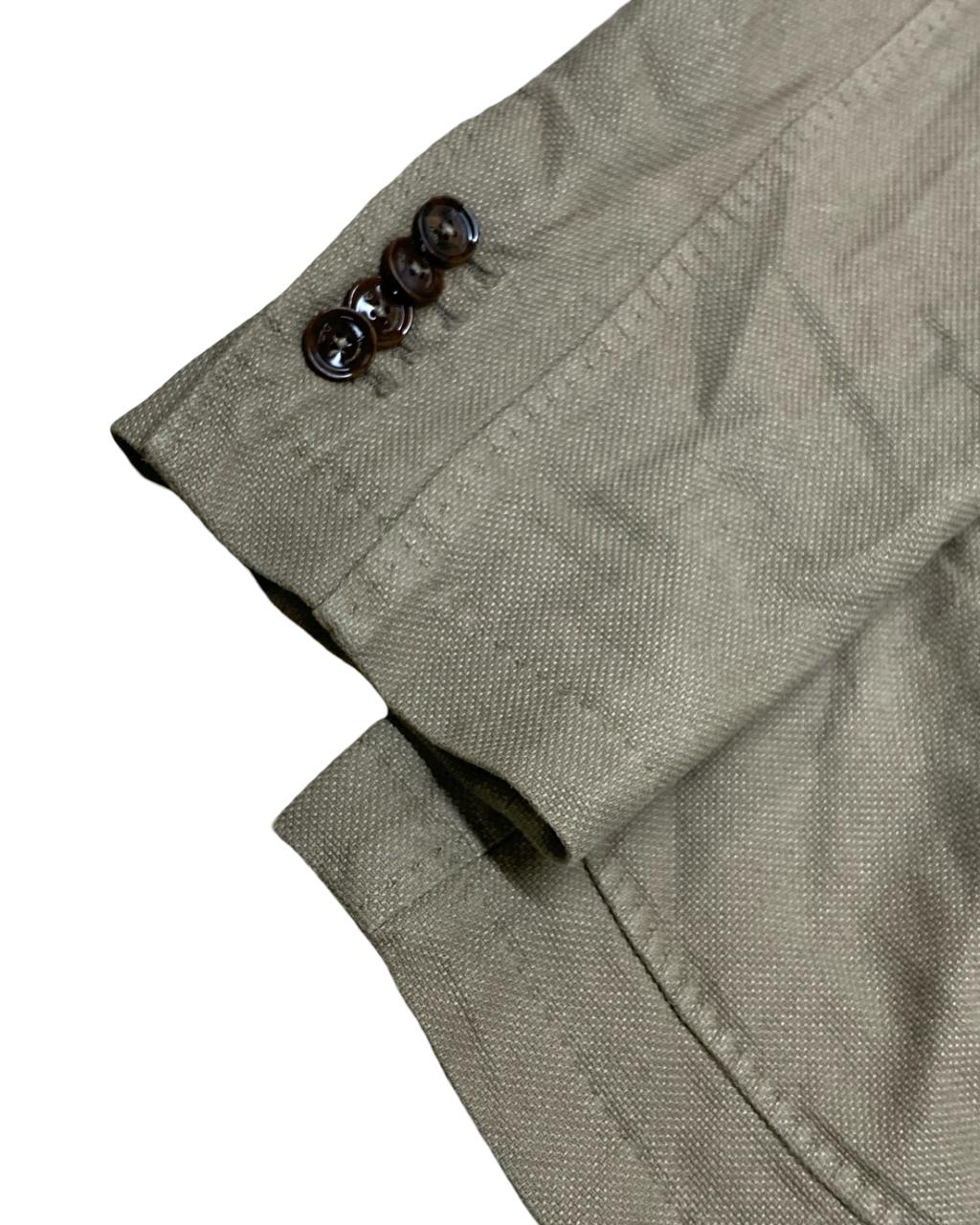 Massimo Dutti Light Olive Green Linen Blazer | Medium | Chest 22”