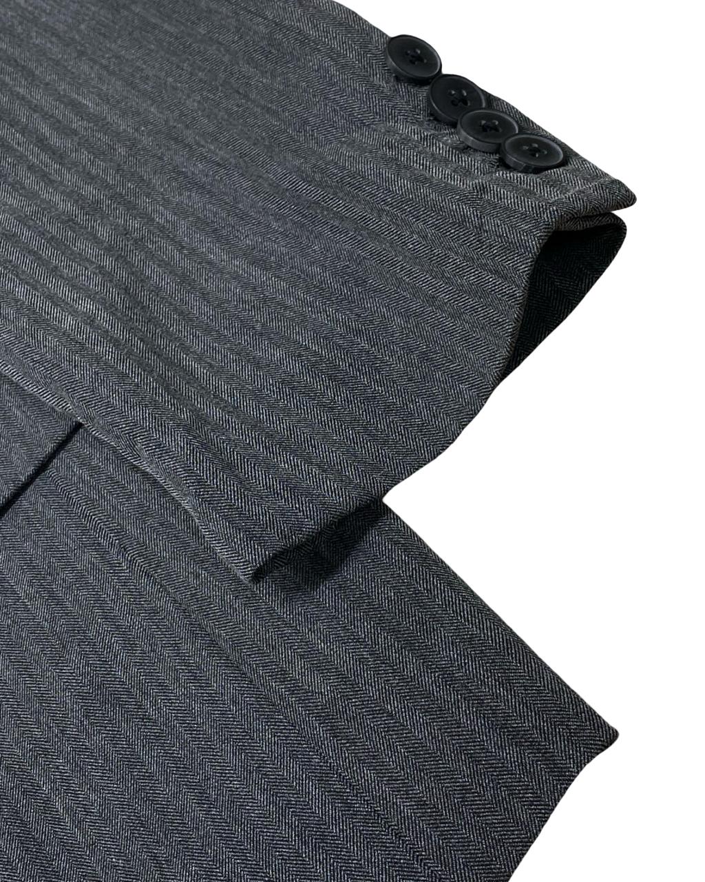 Pull & Bear Black Label Double-Breasted Blazer | Large | Chest 23”