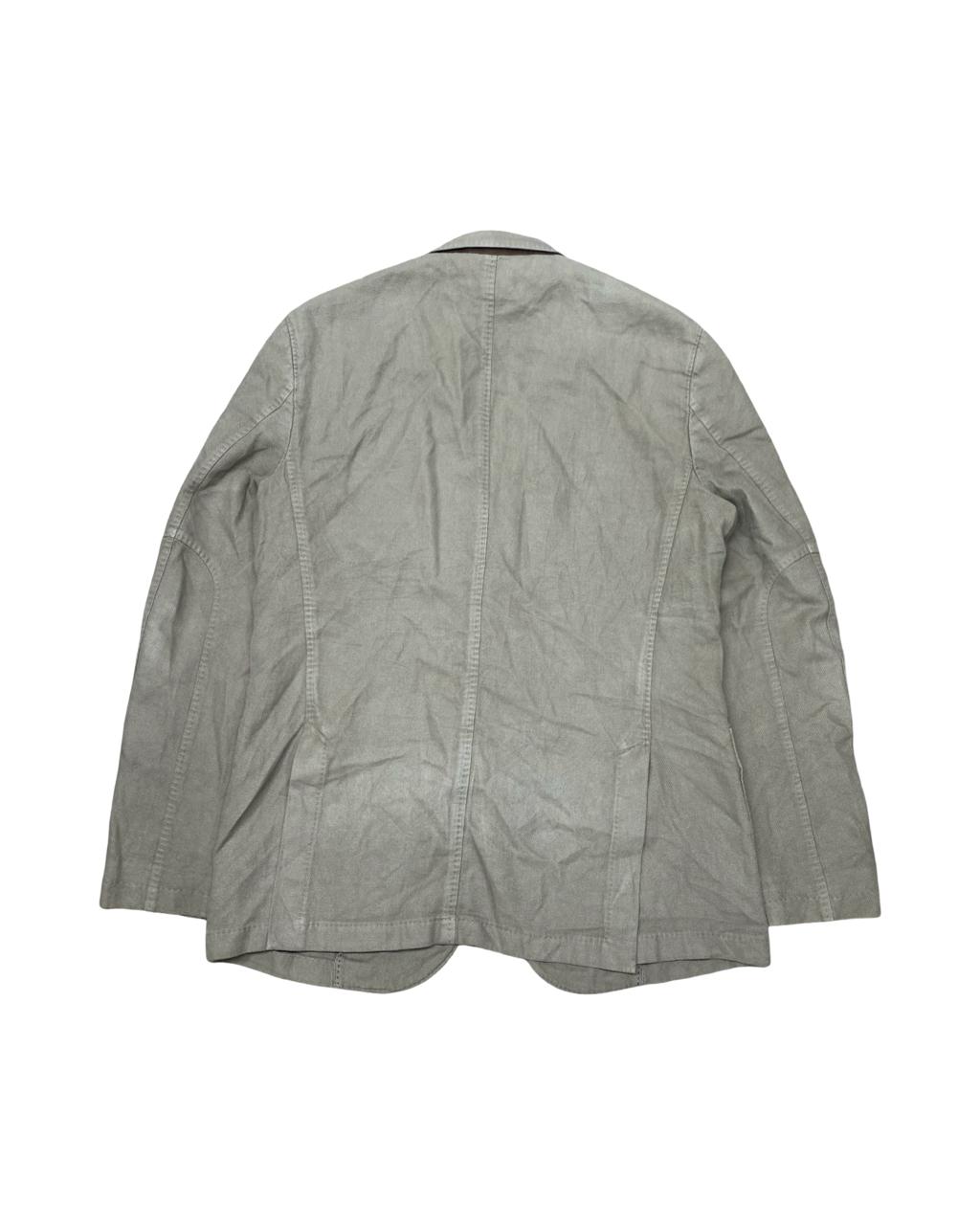 Massimo Dutti Light Olive Green Linen Blazer | Medium | Chest 22”