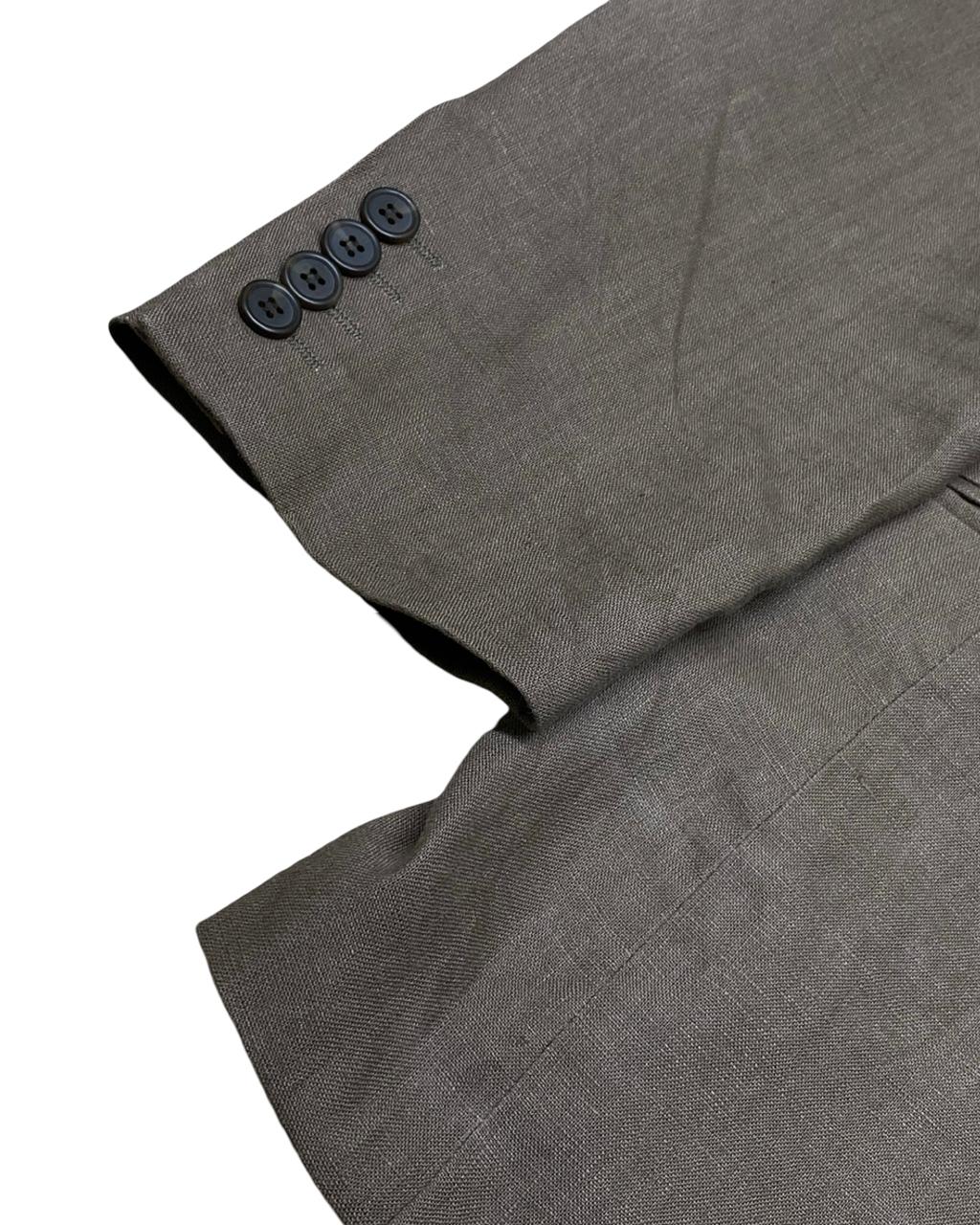 H&M Brown Linen-Blend Blazer | Medium | Chest 22”