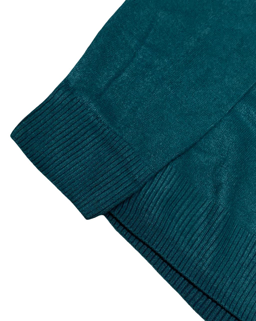 Next Teal Knit Crew Neck Sweater | Large | Chest 23”
