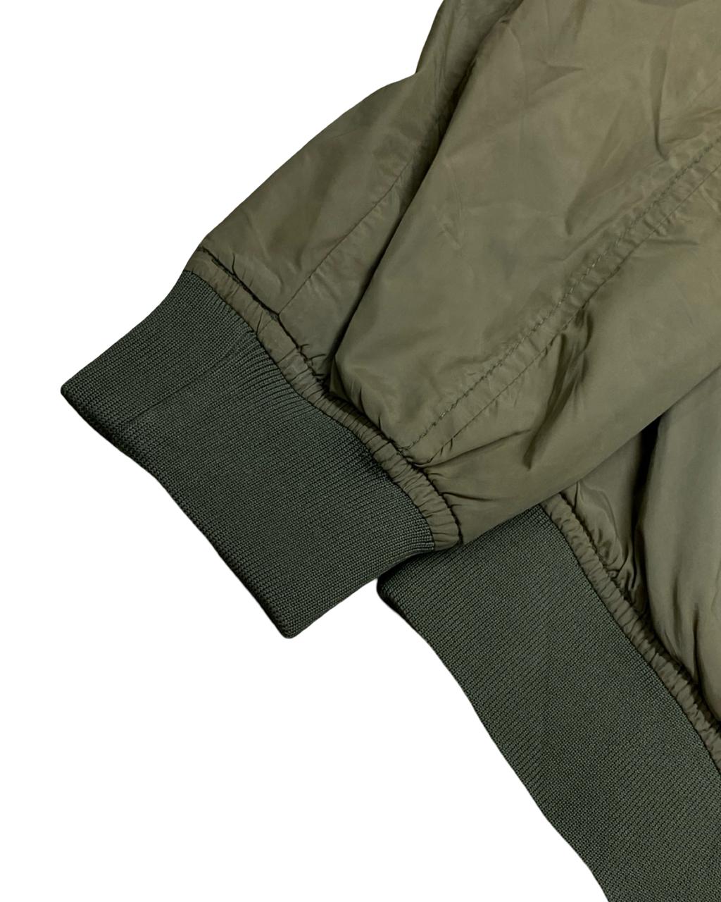 H&M Green Bomber Jacket | Medium | Chest 20.5”