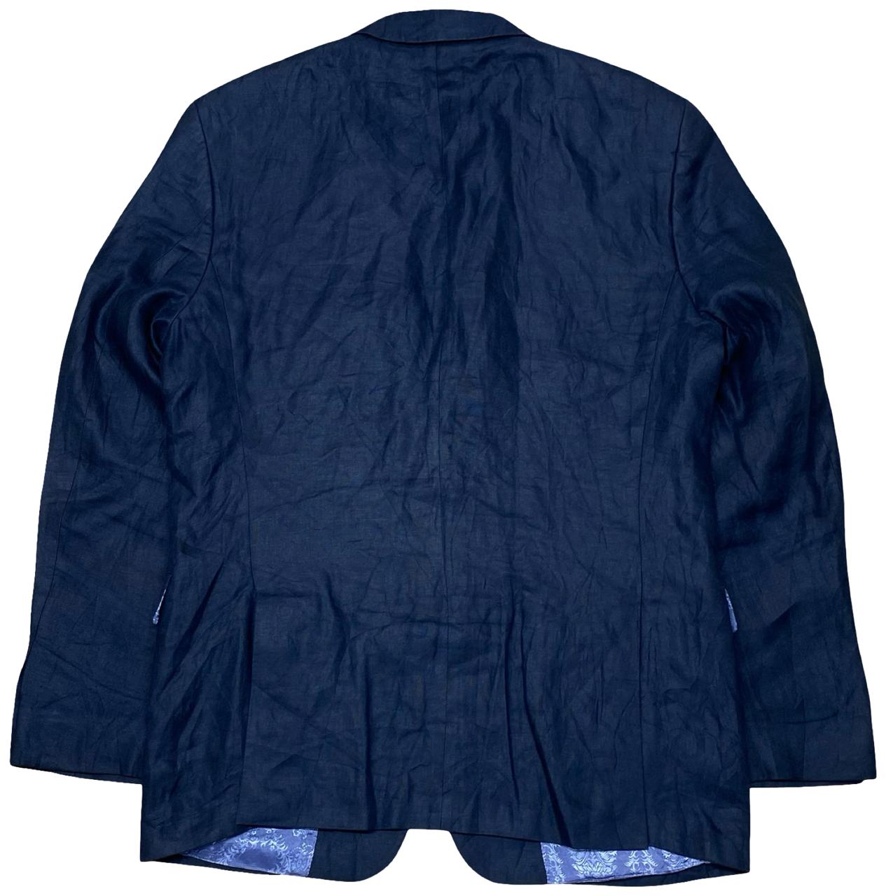 Sand Copenhagen Navy Linen Blazer | Medium | Chest 22.5”