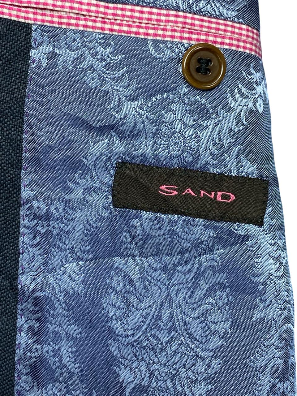 Sand Copenhagen Navy Linen Blazer | Medium | Chest 22.5”