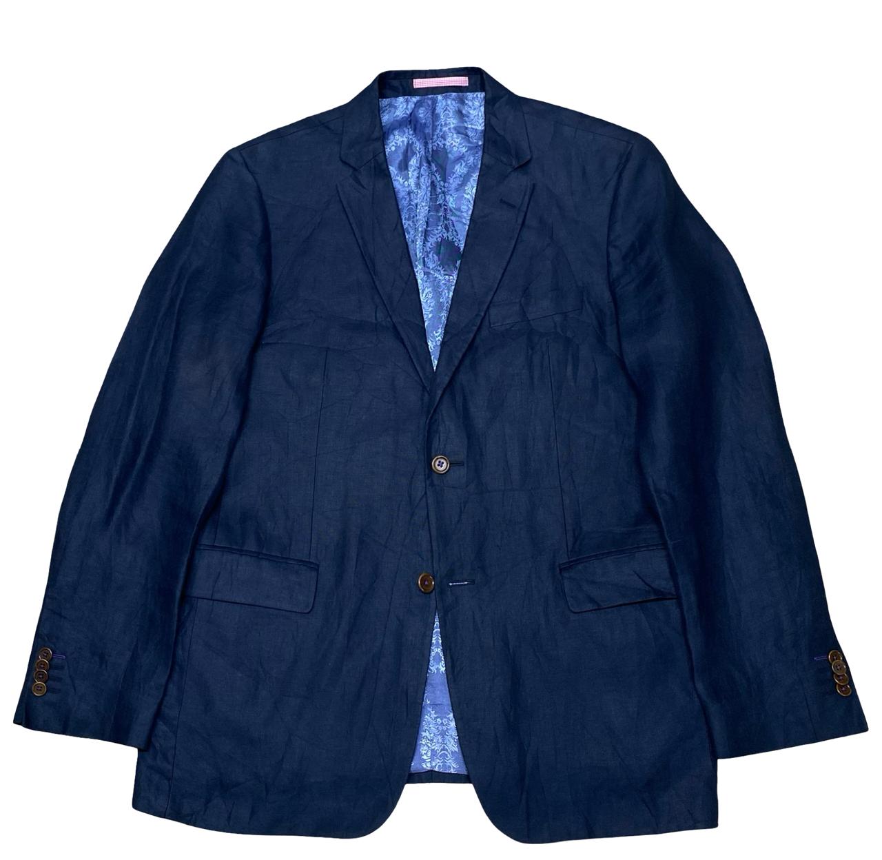 Sand Copenhagen Navy Linen Blazer | Medium | Chest 22.5”