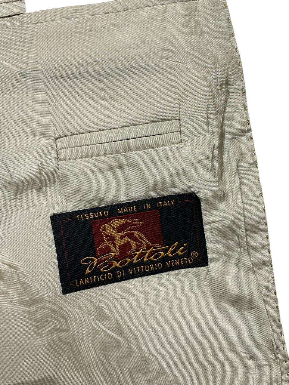 Sarar Light Beige Italian Fabric Blazer | Large | Chest 23.5”