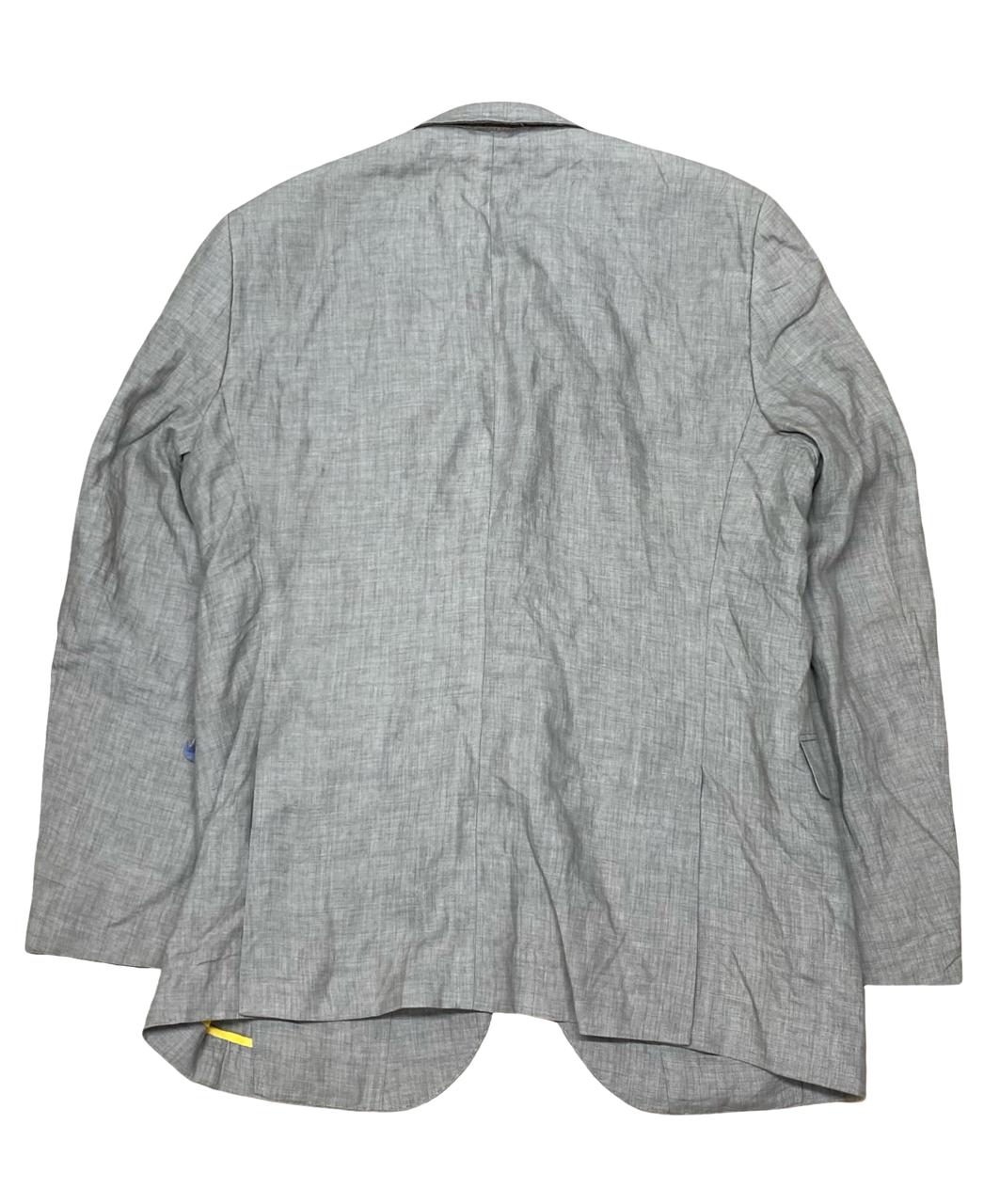 Angelo Litrico Grey Linen-Blend Blazer | Medium | Chest 22”