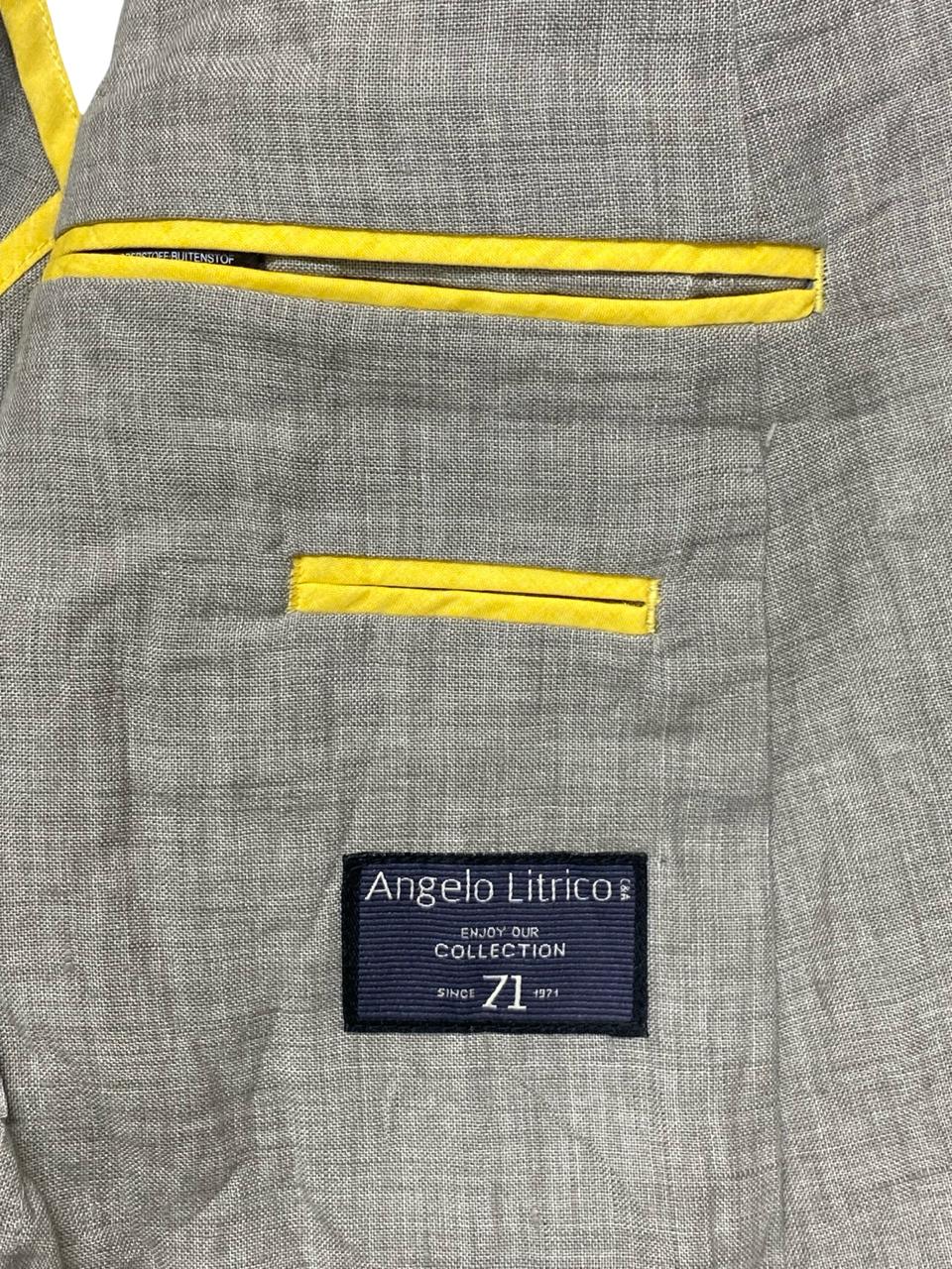 Angelo Litrico Grey Linen-Blend Blazer | Medium | Chest 22”