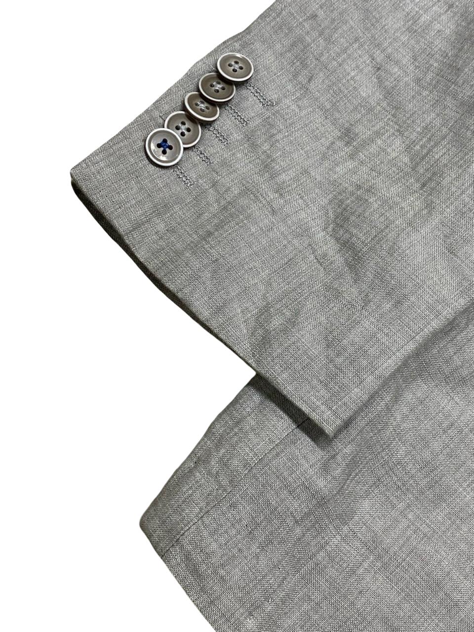 Angelo Litrico Grey Linen-Blend Blazer | Medium | Chest 22”