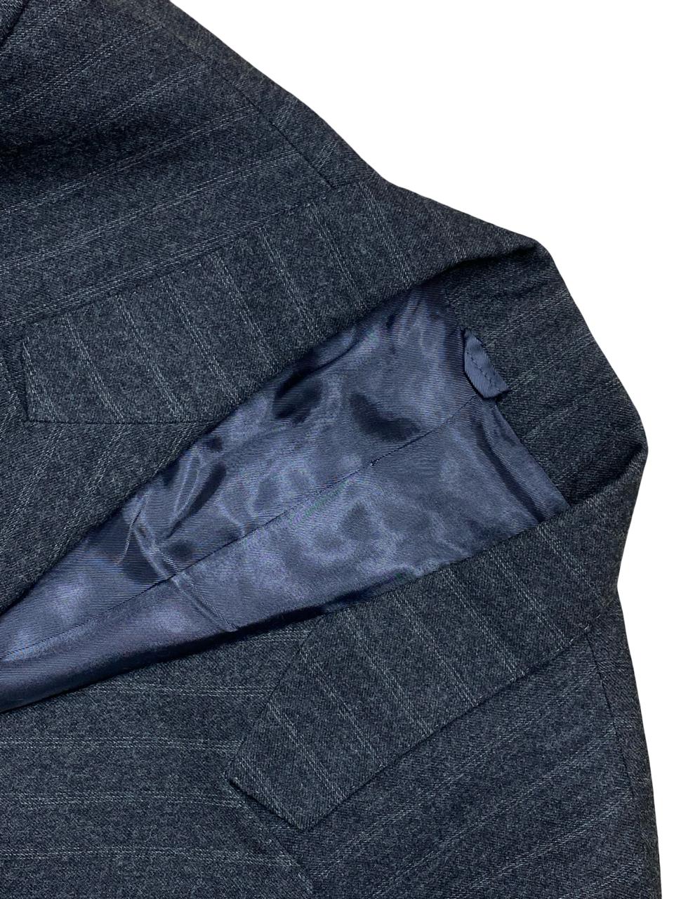 Mario Zegna Italian Wool Pinstripe Blazer | Medium | Chest 21.5”