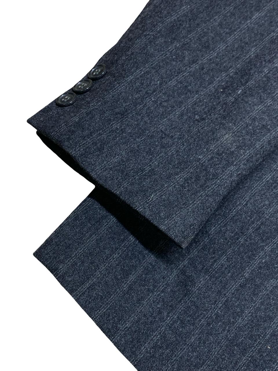 Mario Zegna Italian Wool Pinstripe Blazer | Medium | Chest 21.5”