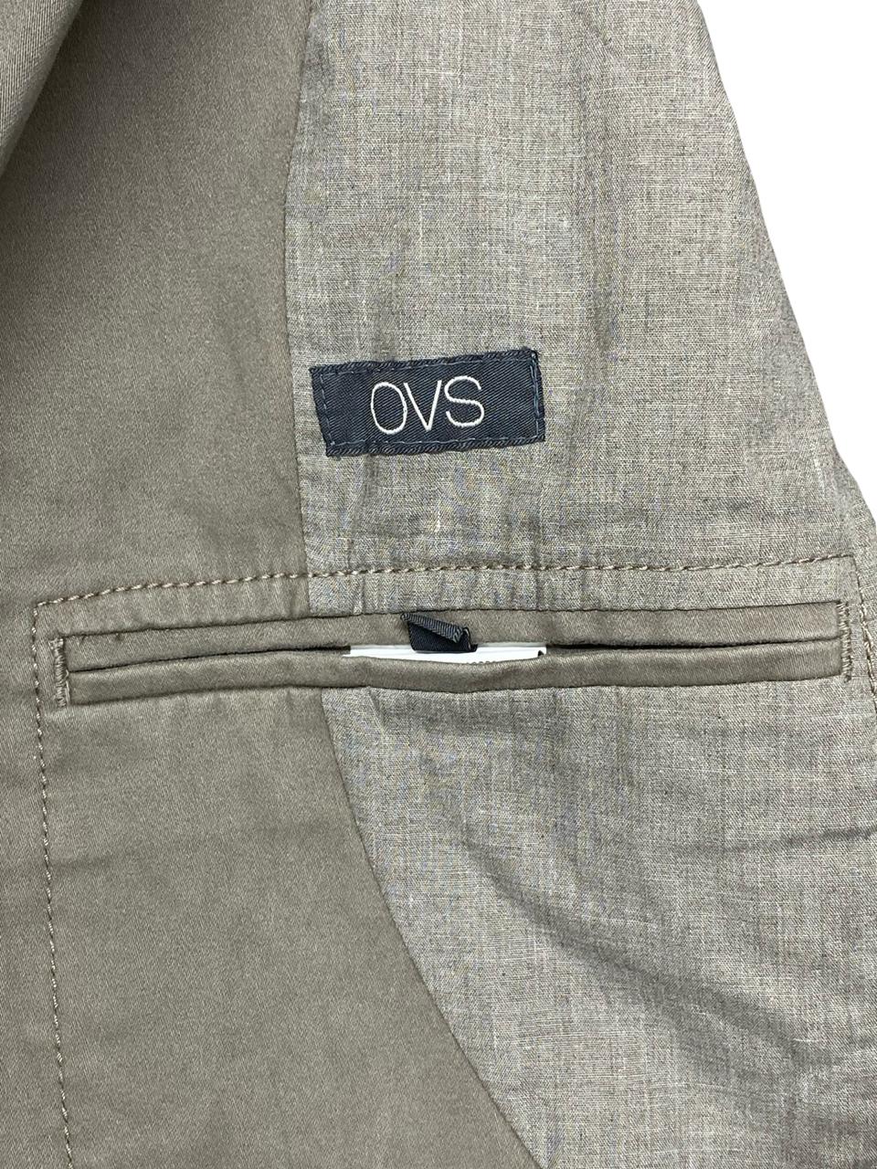 OVS Taupe Cotton Casual Blazer | Medium | Chest 22”