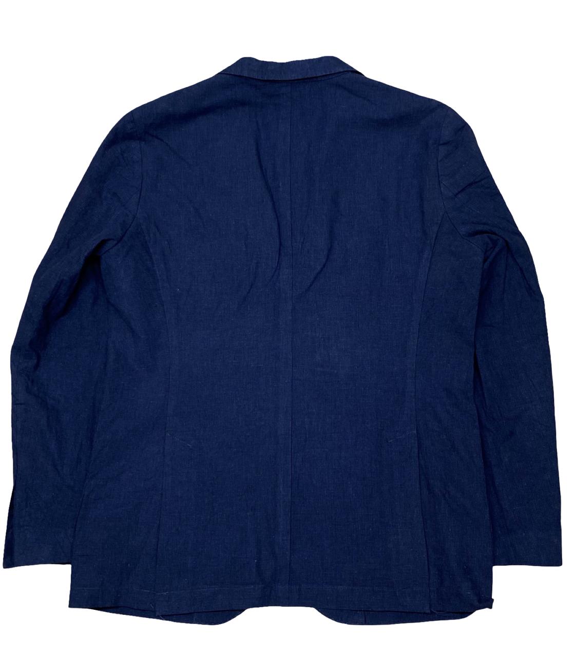 OVS Navy Linen-Blend Blazer | Medium | Chest 22”