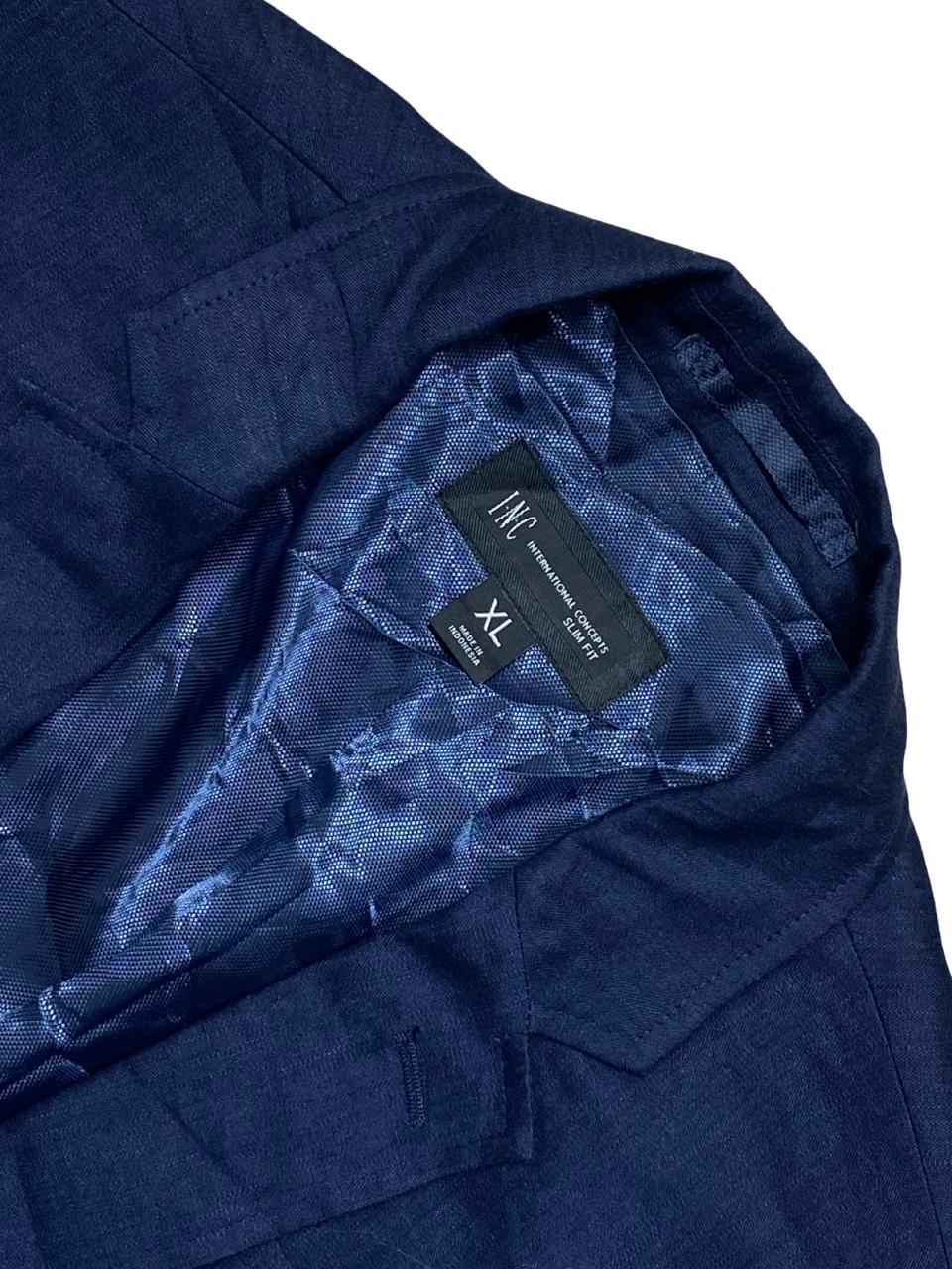 I.N.C International Concepts Navy Slim Fit Blazer | XL | Chest 25”