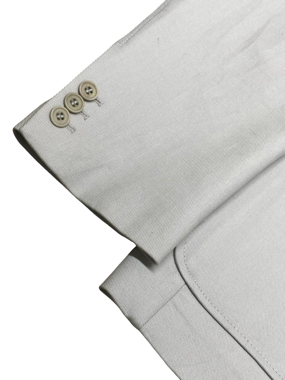 COS Light Beige Cotton Blazer | Size EUR 54 (Large) | Chest 23”