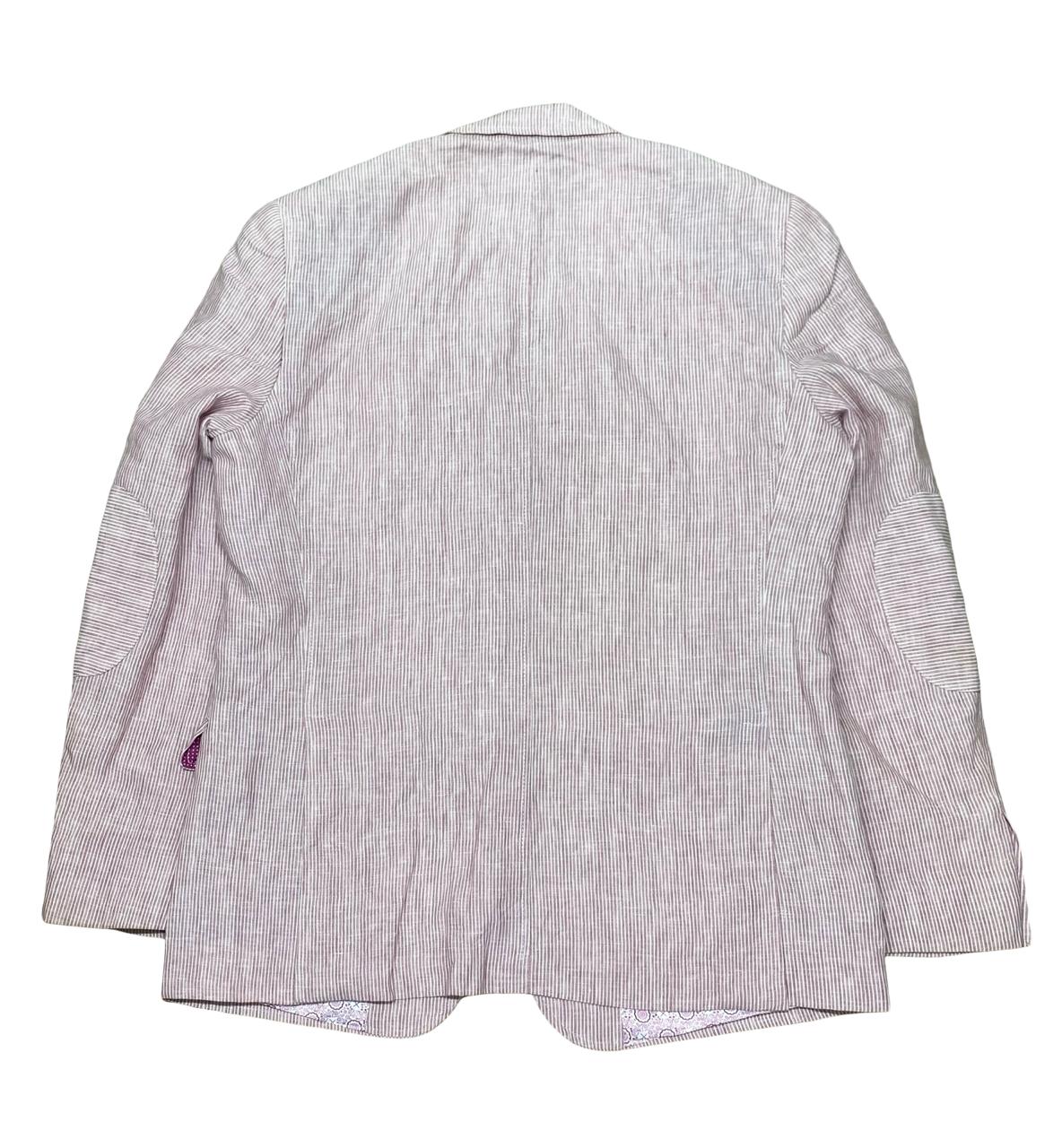 Carter & Davis Pink Striped Blazer | Medium | Chest 22.5”