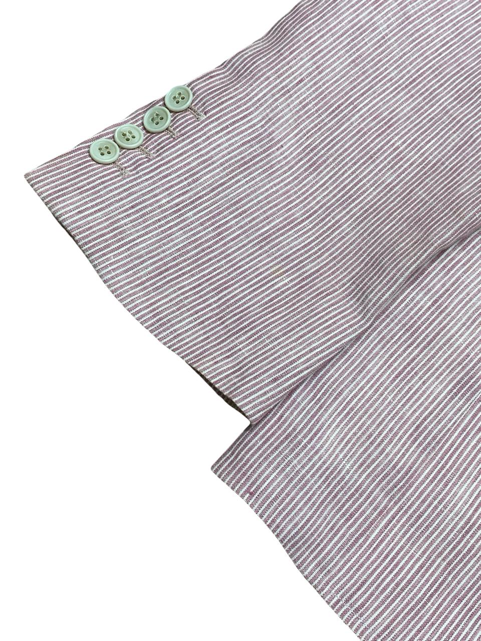 Carter & Davis Pink Striped Blazer | Medium | Chest 22.5”