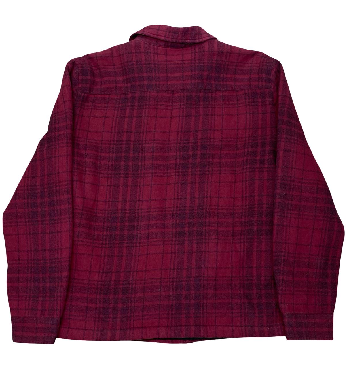 TU Man Sherpa-Lined Flannel Overshirt | Large | Chest 24.5"