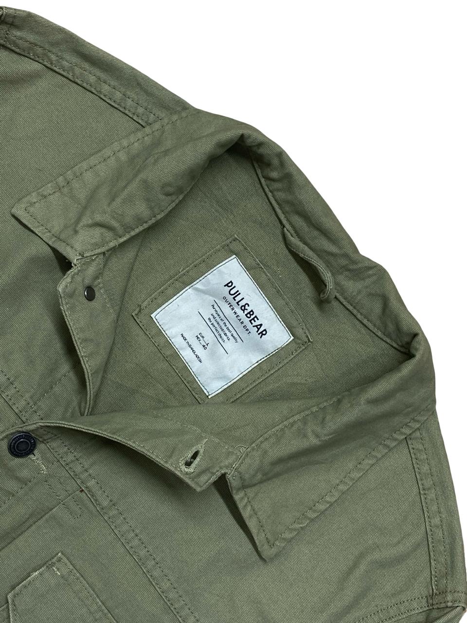 Pull & Bear Utility Shirt Jacket | Medium | Chest 22.5"