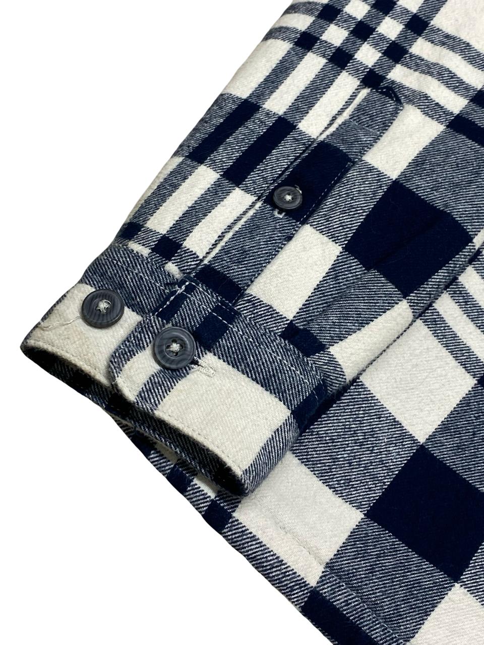 F&F Sherpa-Lined Flannel Overshirt | Small | Chest 20"