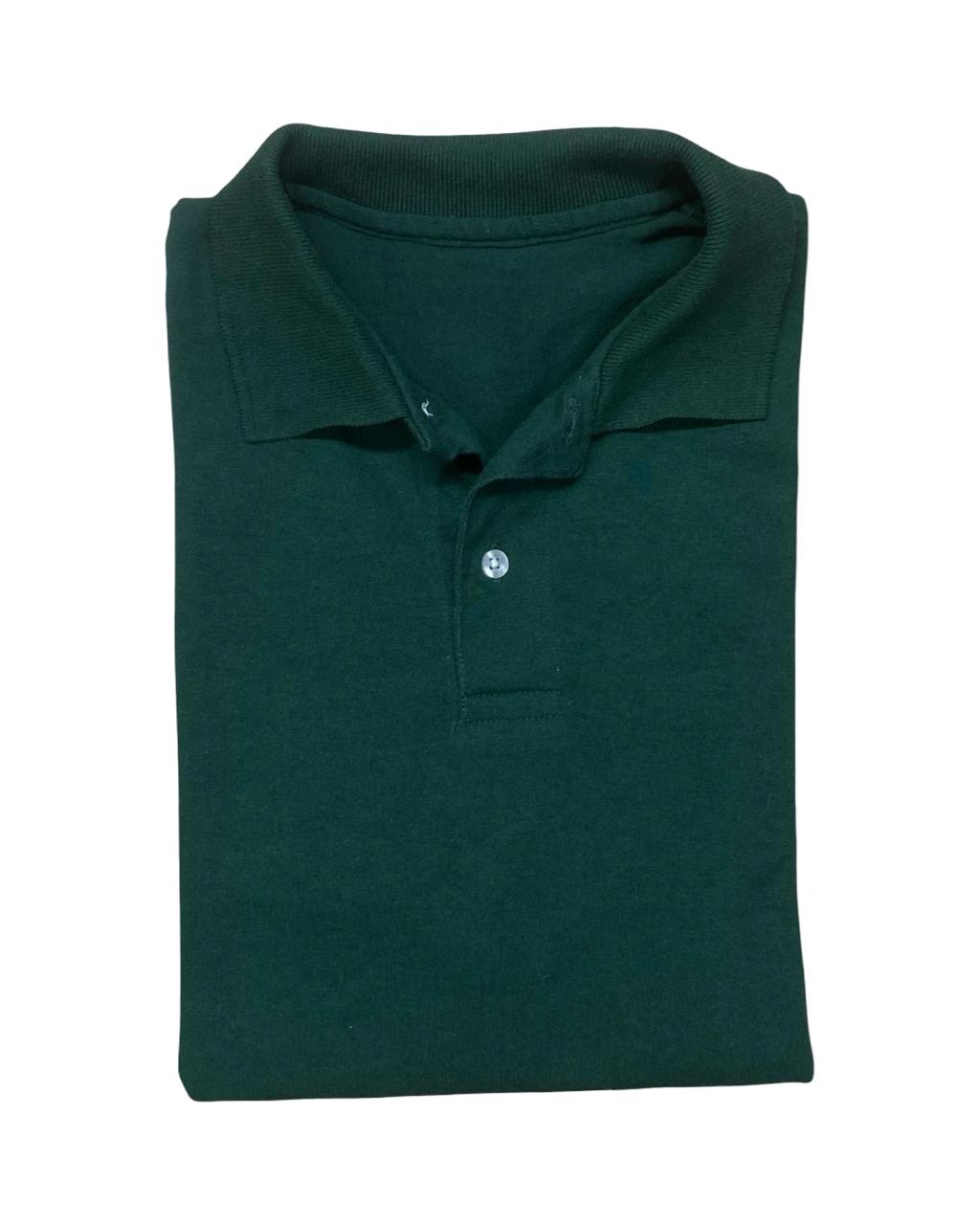 Bespoke Long-Sleeve Polo | Medium | Chest 20.5