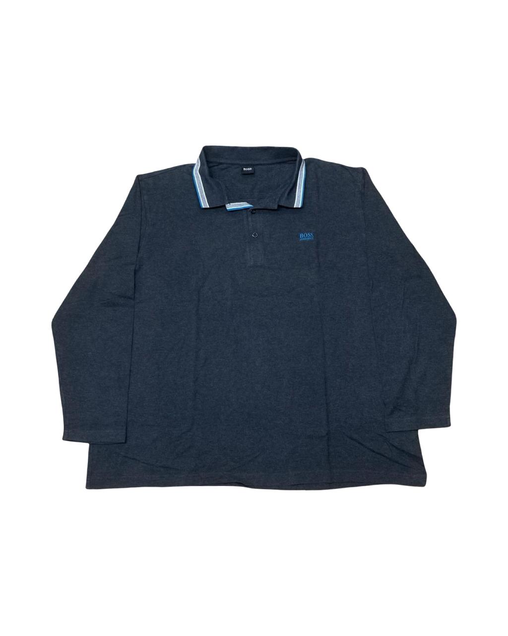 Boss Long-Sleeve Polo | XXL | Chest 28.5”