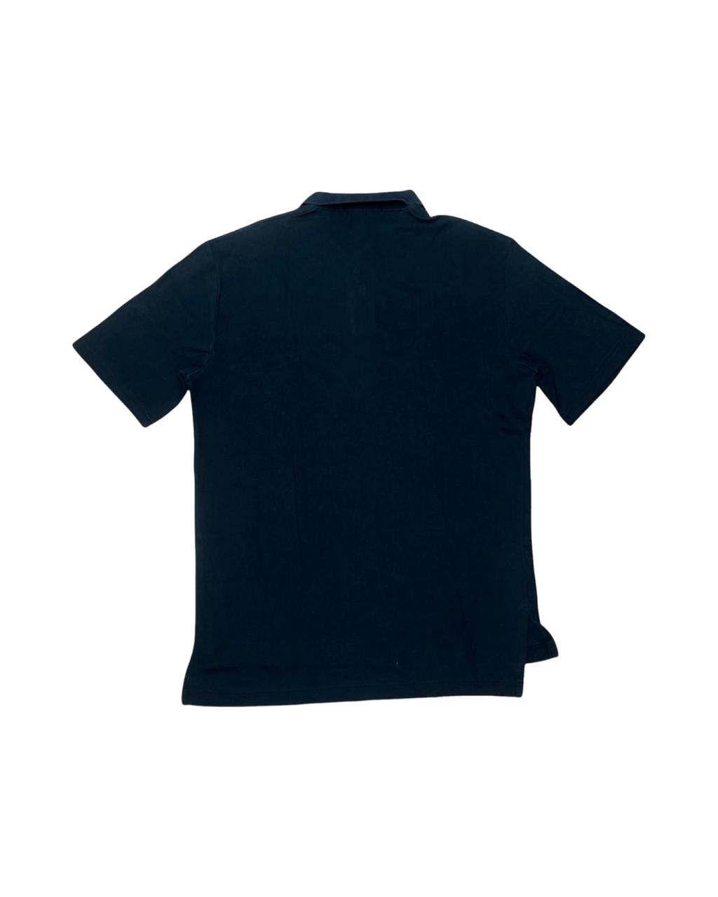 Polo Ralph Lauren Black Piqué Polo Shirt (Purple Pony) | Medium | Chest 22”