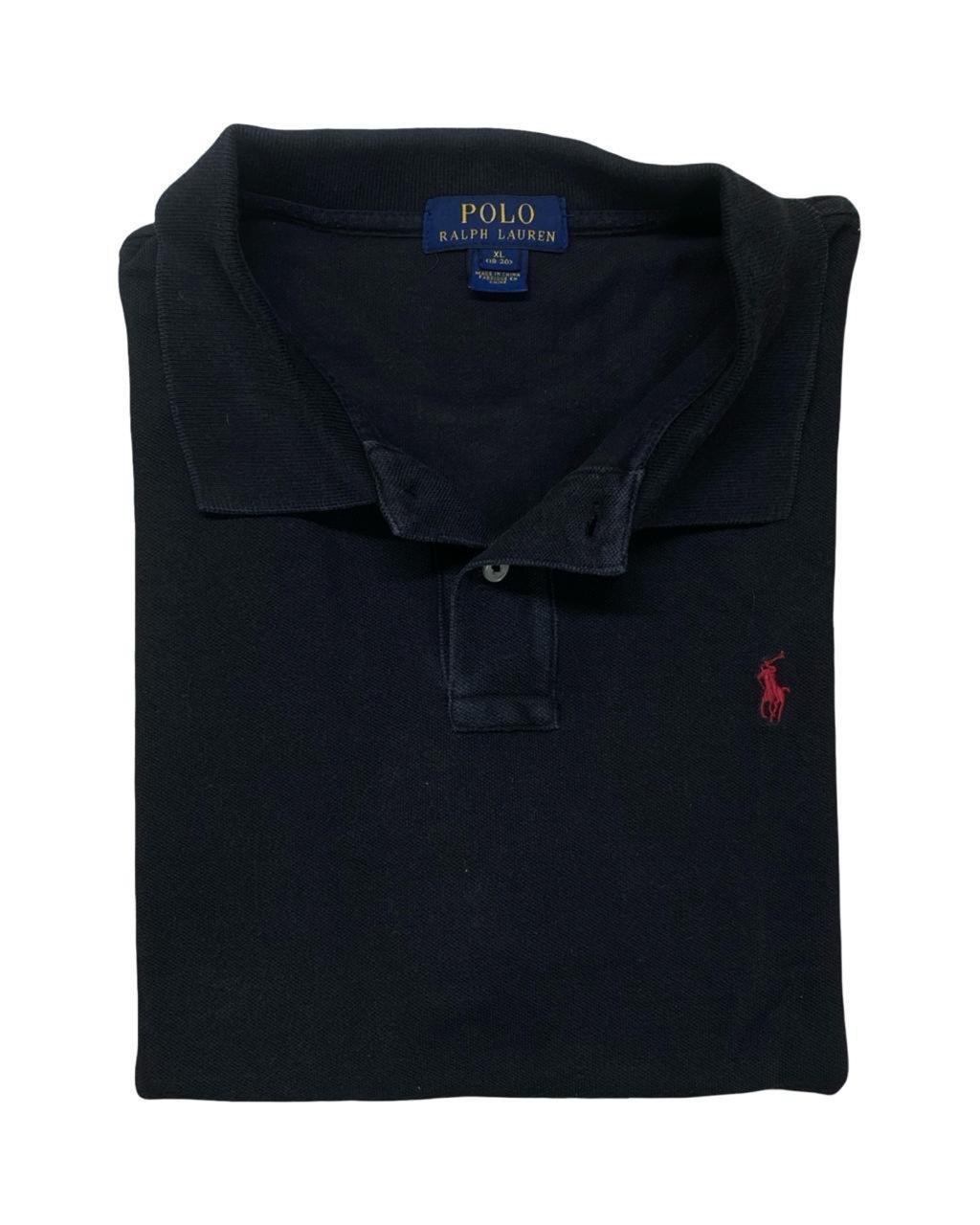 Polo Ralph Lauren Navy Piqué Polo Shirt | Small | Chest 19.5”