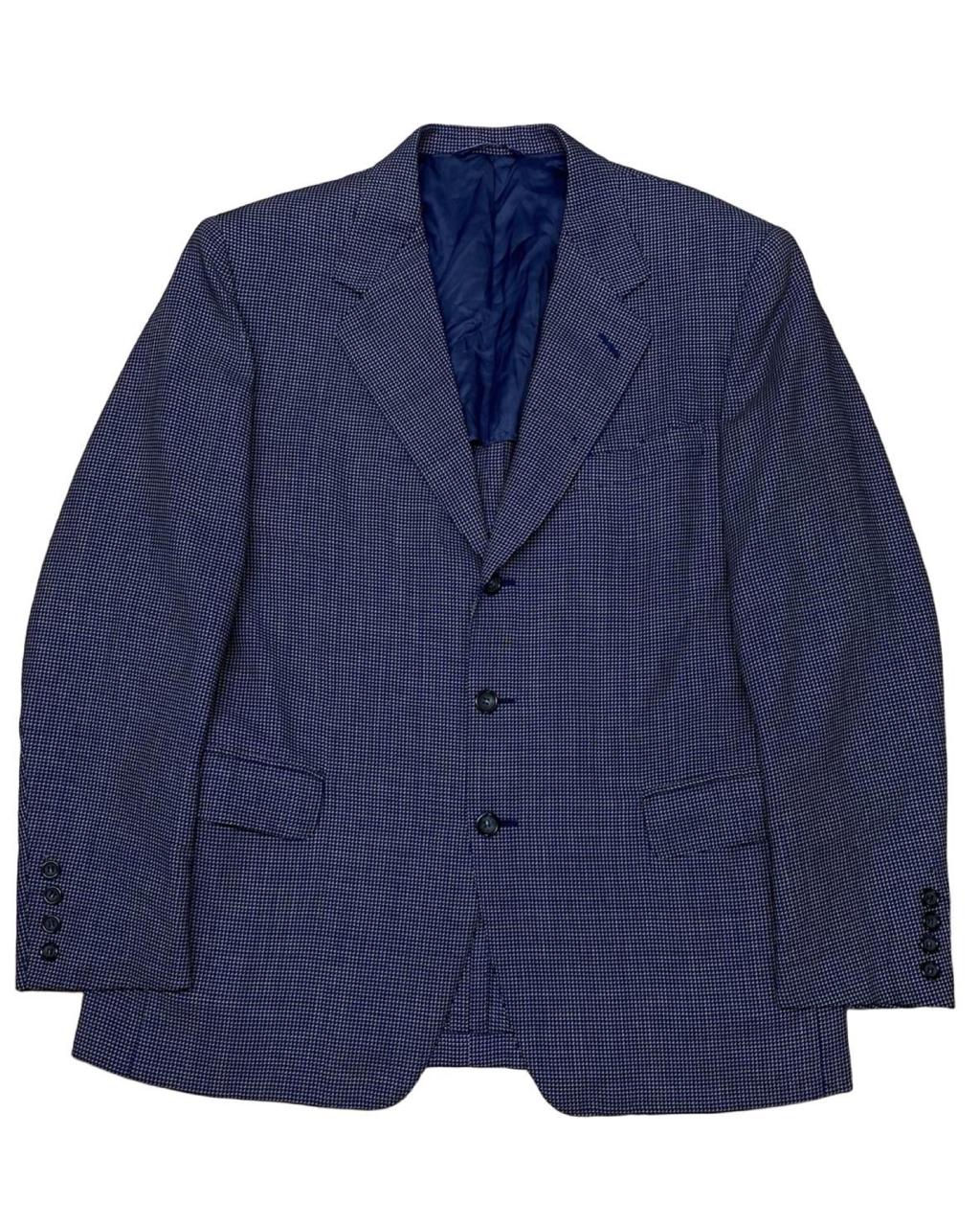 Canali Milano Micro-Houndstooth Wool Blazer | Medium | Chest 22”