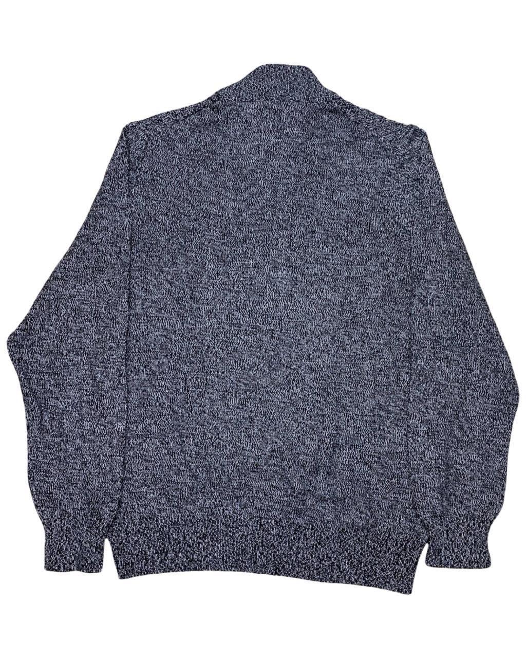 Calvin Klein Jeans Marled Knit Quarter-Zip Sweater | Large | Chest 23”