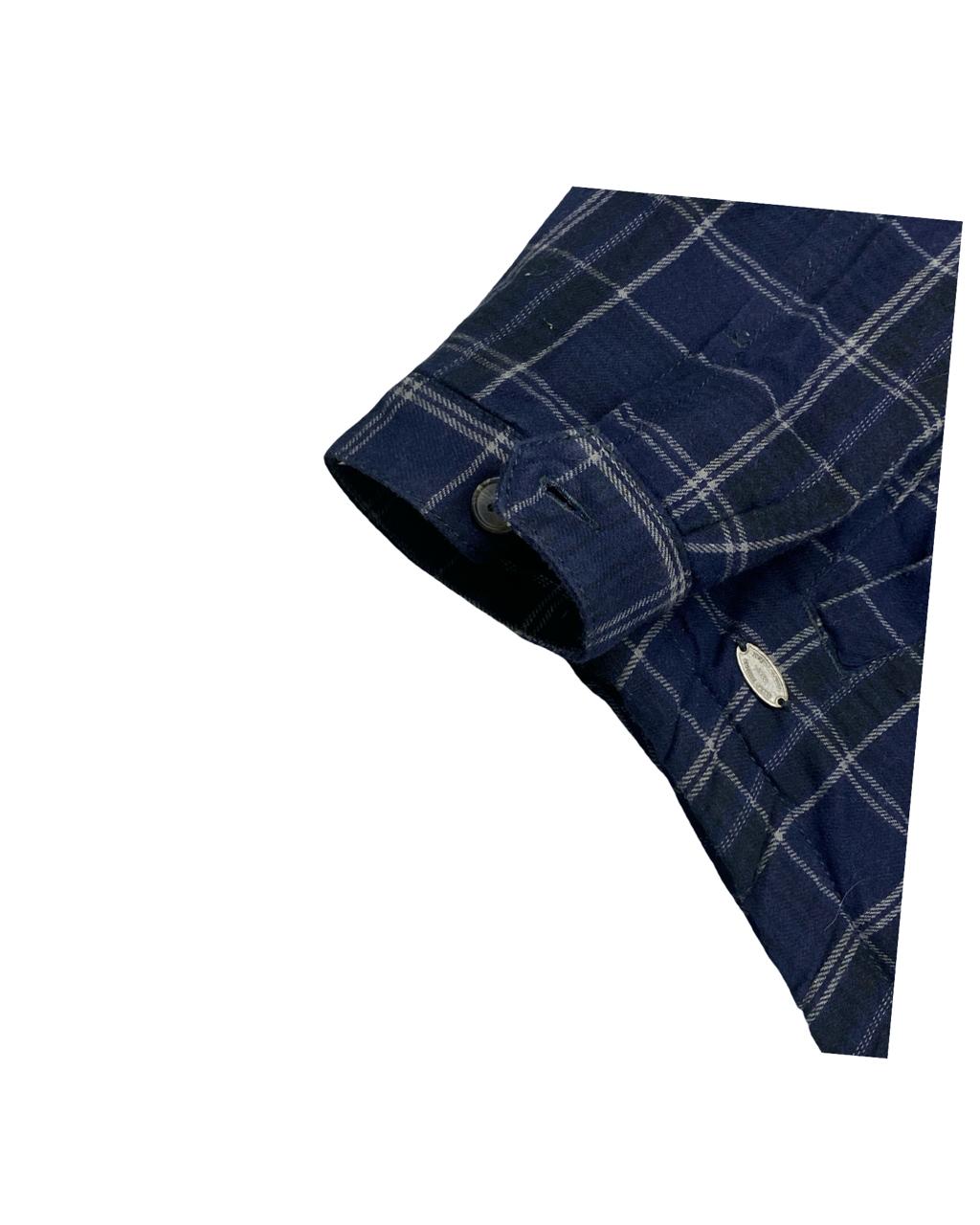 Tokyo Laundry Outfitters Sherpa-Lined Flannel Overshirt | Medium | Chest 22"