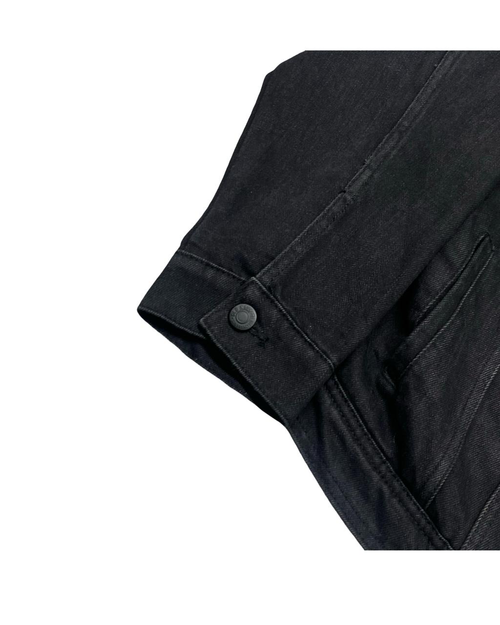 Old Navy Sherpa-Lined Denim Jacket | Large | Chest 24.5"