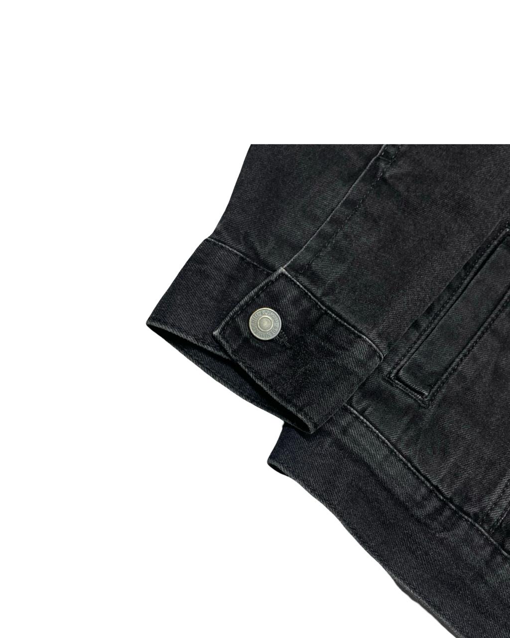 &Denim Sherpa-Lined Trucker Jacket | Medium | Chest 22.5"