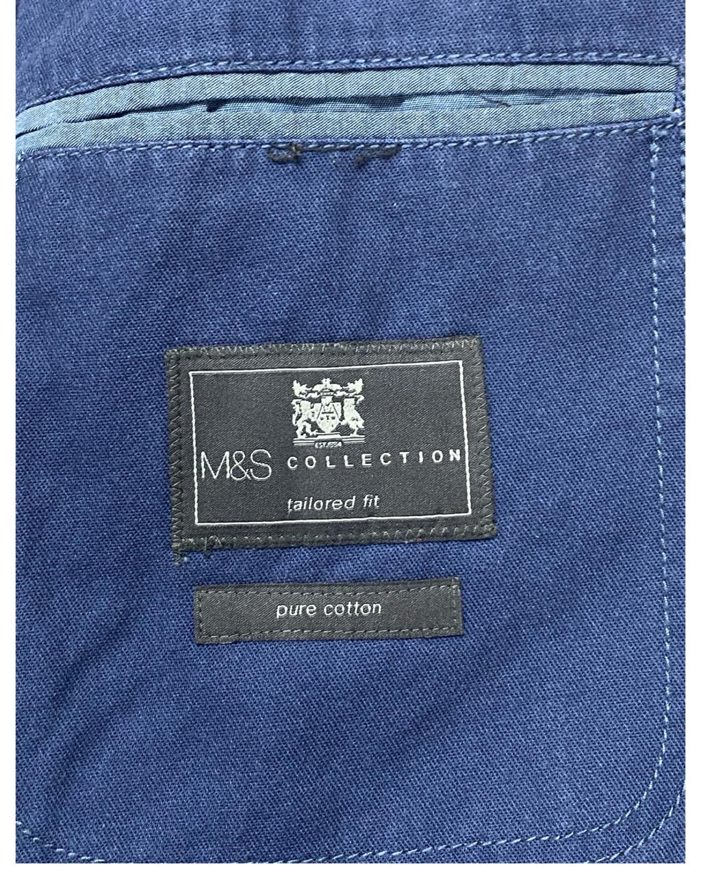 M&S Collection Pure Cotton Blazer | Medium | Chest 21.5"