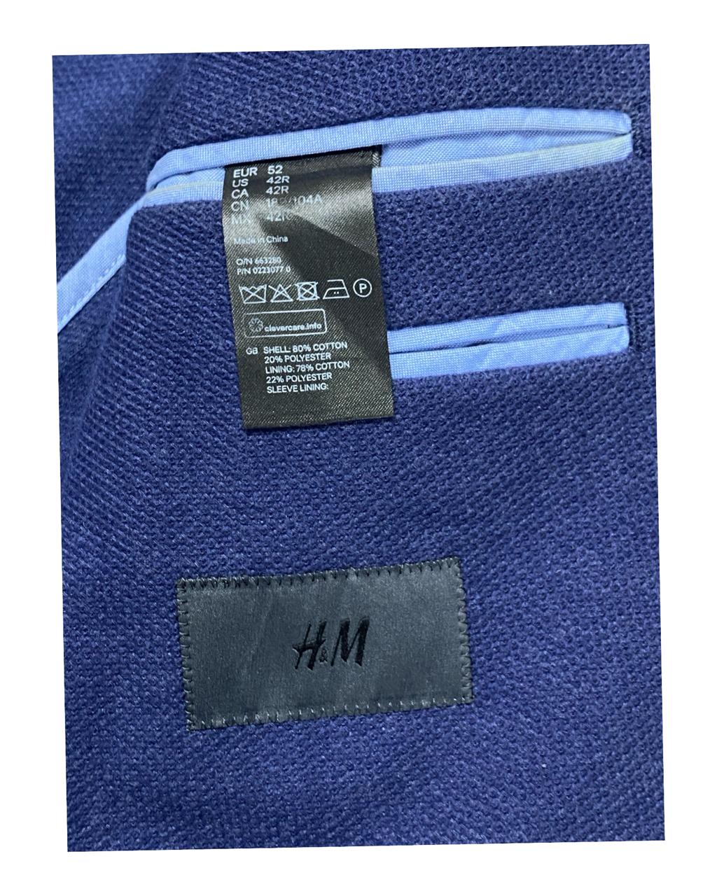 H&M Tailored Blazer | Size Medium | Chest 21"